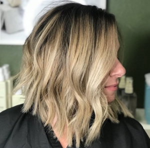 blonde lob hairstyle tribeca colorsalon tampa