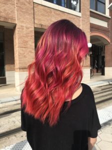 Fashion Color Long Red Hairstyle Tribeca Salons Ybor City